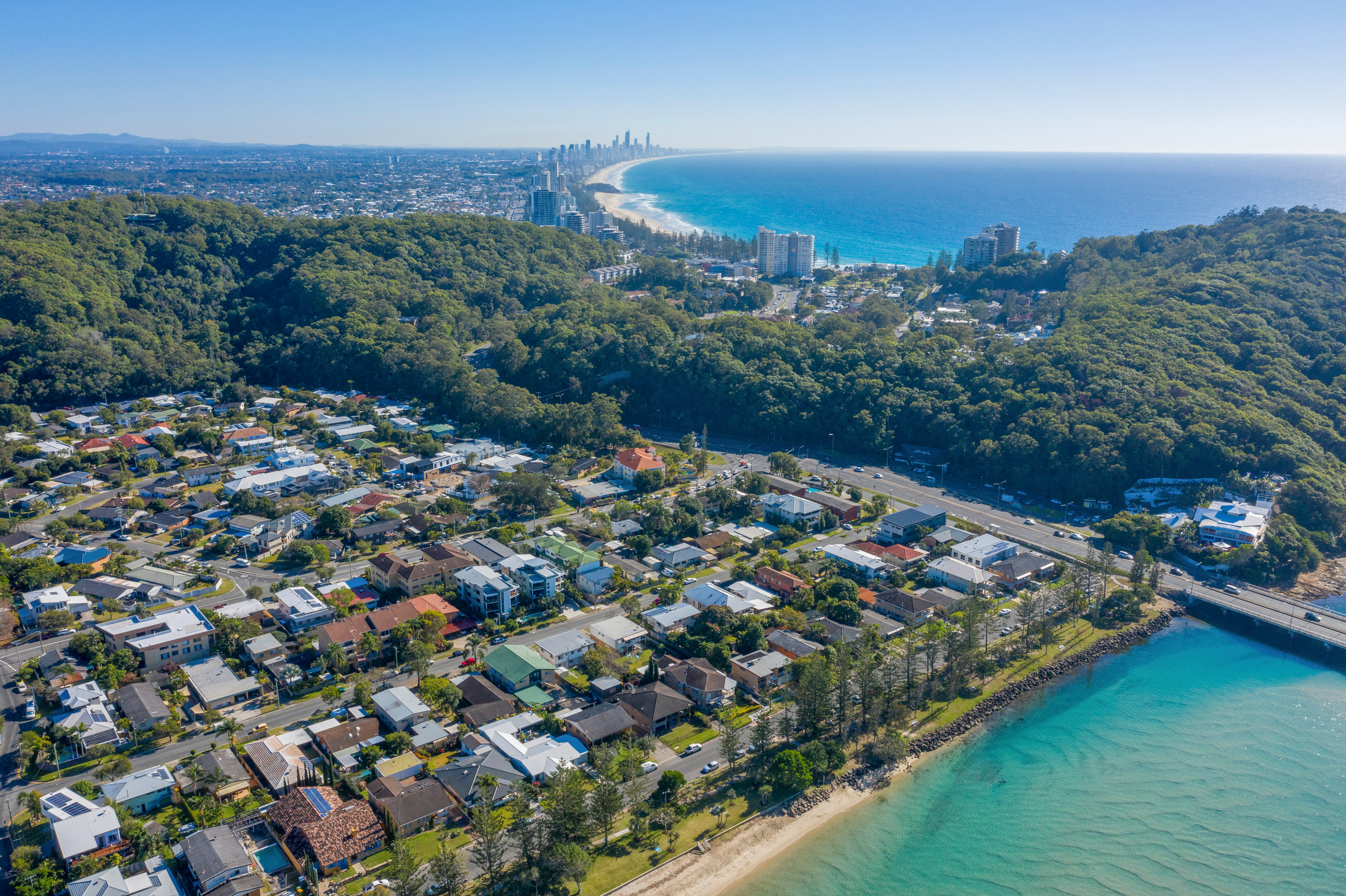 Tallebudgera creek at Burleigh Heads.